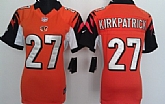 Women's Nike Cincinnati Bengals #27 Dre Kirkpatrick Orange Game Team Jerseys,baseball caps,new era cap wholesale,wholesale hats