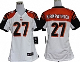 Women's Nike Cincinnati Bengals #27 Dre Kirkpatrick White Game Team Jerseys,baseball caps,new era cap wholesale,wholesale hats