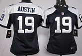 Women's Nike Dallas Cowboys #19 Miles Austin Blue Thanksgiving Game Team Jerseys,baseball caps,new era cap wholesale,wholesale hats