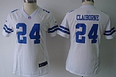 Women's Nike Dallas Cowboys #24 Morris Claiborne White Game Team Jerseys,baseball caps,new era cap wholesale,wholesale hats