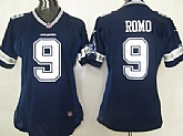Women's Nike Dallas Cowboys #9 Tony Romo Blue Team Jerseys,baseball caps,new era cap wholesale,wholesale hats