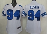 Women's Nike Dallas Cowboys #94 DeMarcus Ware White Team Jerseys,baseball caps,new era cap wholesale,wholesale hats