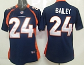 Women's Nike Denver Broncos #24 Champ Bailey Blue Team Jerseys,baseball caps,new era cap wholesale,wholesale hats