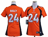 Women's Nike Denver Broncos #24 Champ Bailey Orange Team Jerseys,baseball caps,new era cap wholesale,wholesale hats