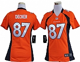 Women's Nike Denver Broncos #87 Eric Decker Orange Game Team Jerseys,baseball caps,new era cap wholesale,wholesale hats