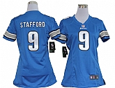 Women's Nike Detroit Lions #9 Matthew Stafford Light Blue Team Jerseys,baseball caps,new era cap wholesale,wholesale hats