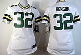 Women's Nike Green Bay Packers #32 Cedric Benson White Game Jerseys,baseball caps,new era cap wholesale,wholesale hats