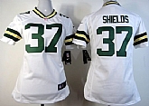 Women's Nike Green Bay Packers #37 Sam Shields White Game Jerseys,baseball caps,new era cap wholesale,wholesale hats