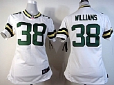 Women's Nike Green Bay Packers #38 Tramon Williams White Game Jerseys,baseball caps,new era cap wholesale,wholesale hats