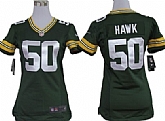 Women's Nike Green Bay Packers #50 A.J. Hawk Green Game Team Jerseys,baseball caps,new era cap wholesale,wholesale hats
