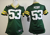 Women's Nike Green Bay Packers #53 Nick Perry Green Game Jerseys,baseball caps,new era cap wholesale,wholesale hats