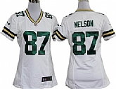 Women's Nike Green Bay Packers #87 Jordy Nelson White Team Jerseys,baseball caps,new era cap wholesale,wholesale hats