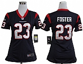 Women's Nike Houston Texans #23 Arian Foster Blue Team Jerseys,baseball caps,new era cap wholesale,wholesale hats