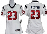Women's Nike Houston Texans #23 Arian Foster White Game Team Jerseys,baseball caps,new era cap wholesale,wholesale hats