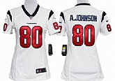 Women's Nike Houston Texans #80 Andre Johnson White Game Team Jerseys,baseball caps,new era cap wholesale,wholesale hats