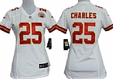 Women's Nike Kansas City Chiefs #25 Jamaal Charles White Game Team Jerseys,baseball caps,new era cap wholesale,wholesale hats