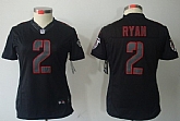 Women's Nike Limited Atlanta Falcons #2 Matt Ryan Black Impact Jerseys,baseball caps,new era cap wholesale,wholesale hats