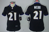 Women's Nike Limited Baltimore Ravens #21 Lardarius Webb Black Jerseys,baseball caps,new era cap wholesale,wholesale hats