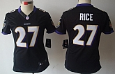 Women's Nike Limited Baltimore Ravens #27 Ray Rice Black Jerseys,baseball caps,new era cap wholesale,wholesale hats