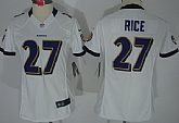Women's Nike Limited Baltimore Ravens #27 Ray Rice White Jerseys,baseball caps,new era cap wholesale,wholesale hats