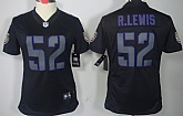 Women's Nike Limited Baltimore Ravens #52 Ray Lewis Black Impact Jerseys,baseball caps,new era cap wholesale,wholesale hats