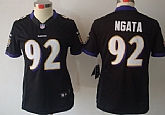 Women's Nike Limited Baltimore Ravens #92 Haloti Ngata Black Jerseys,baseball caps,new era cap wholesale,wholesale hats