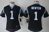 Women's Nike Limited Carolina Panthers #1 Cam Newton Black Jerseys,baseball caps,new era cap wholesale,wholesale hats