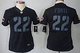 Women's Nike Limited Chicago Bears #22 Matt Forte Black Impact Jerseys,baseball caps,new era cap wholesale,wholesale hats