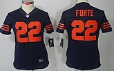Women's Nike Limited Chicago Bears #22 Matt Forte Blue With Orange Jerseys,baseball caps,new era cap wholesale,wholesale hats