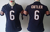 Women's Nike Limited Chicago Bears #6 Jay Cutler Blue Jerseys,baseball caps,new era cap wholesale,wholesale hats