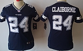 Women's Nike Limited Dallas Cowboys #24 Morris Claiborne Blue Jerseys,baseball caps,new era cap wholesale,wholesale hats