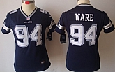 Women's Nike Limited Dallas Cowboys #94 DeMarcus Ware Blue Jerseys,baseball caps,new era cap wholesale,wholesale hats