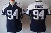 Women's Nike Limited Dallas Cowboys #94 DeMarcus Ware Blue Thanksgiving Jesey,baseball caps,new era cap wholesale,wholesale hats