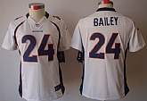 Women's Nike Limited Denver Broncos #24 Champ Bailey White Jerseys,baseball caps,new era cap wholesale,wholesale hats