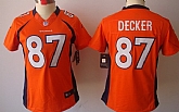 Women's Nike Limited Denver Broncos #87 Eric Decker Orange Jerseys,baseball caps,new era cap wholesale,wholesale hats