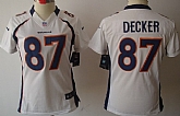 Women's Nike Limited Denver Broncos #87 Eric Decker White Jerseys,baseball caps,new era cap wholesale,wholesale hats