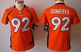 Women's Nike Limited Denver Broncos #92 Elvis Dumervil Orange Jerseys,baseball caps,new era cap wholesale,wholesale hats