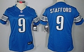 Women's Nike Limited Detroit Lions #9 Matthew Stafford Light Blue Jerseys,baseball caps,new era cap wholesale,wholesale hats