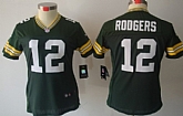 Women's Nike Limited Green Bay Packers #12 Aaron Rodgers Green Jerseys,baseball caps,new era cap wholesale,wholesale hats