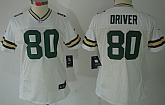 Women's Nike Limited Green Bay Packers #80 Donald Driver White Jerseys,baseball caps,new era cap wholesale,wholesale hats