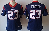 Women's Nike Limited Houston Texans #23 Arian Foster Blue Jerseys,baseball caps,new era cap wholesale,wholesale hats