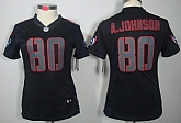 Women's Nike Limited Houston Texans #80 Andre Johnson Black Impact Jerseys,baseball caps,new era cap wholesale,wholesale hats