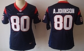 Women's Nike Limited Houston Texans #80 Andre Johnson Blue Jerseys,baseball caps,new era cap wholesale,wholesale hats