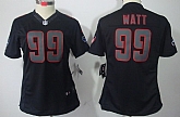 Women's Nike Limited Houston Texans #99 J.J. Watt Black Impact Jerseys,baseball caps,new era cap wholesale,wholesale hats