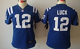 Women's Nike Limited Indianapolis Colts #12 Andrew Luck Blue Jerseys,baseball caps,new era cap wholesale,wholesale hats