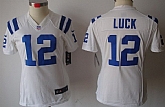 Women's Nike Limited Indianapolis Colts #12 Andrew Luck White Jerseys,baseball caps,new era cap wholesale,wholesale hats