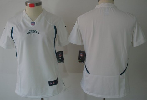 Women's Nike Limited Jacksonville Jaguars Blank White Jerseys