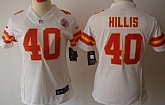 Women's Nike Limited Kansas City Chiefs #40 Peyton Hillis White Jerseys,baseball caps,new era cap wholesale,wholesale hats