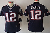 Women's Nike Limited New England Patriots #12 Tom Brady Blue Jerseys,baseball caps,new era cap wholesale,wholesale hats