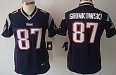 Women's Nike Limited New England Patriots #87 Rob Gronkowski Blue Jerseys,baseball caps,new era cap wholesale,wholesale hats
